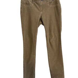 Pilcro and the Letterpress Serif brown corduroy skinny pull on leggings 
Size 30